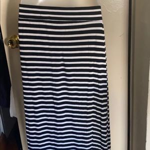 JCrew striped maxi skirt